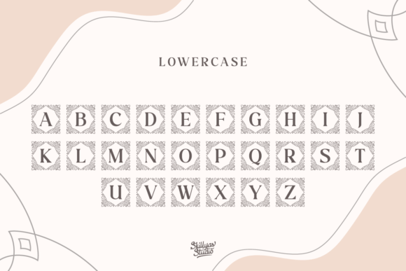 Floralista Monogram Font PNG with transparent background - Preview 2