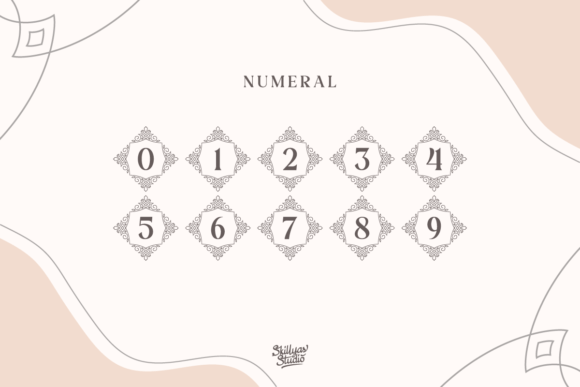 Floralista Monogram Font PNG with transparent background - Preview 3