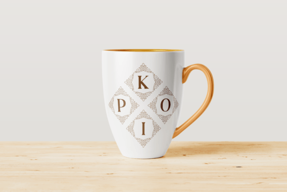 Floralista Monogram Font PNG with transparent background - Preview 5