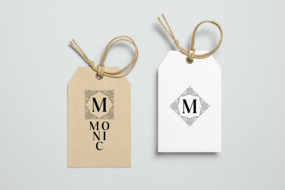 Floralista Monogram Font PNG with transparent background - Preview 6
