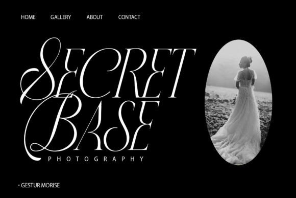 Gesture Morise Font - Preview 1