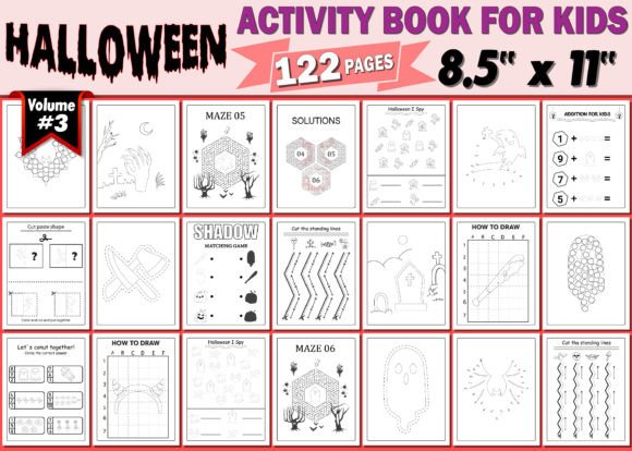 Halloween Activity Book for Kids
