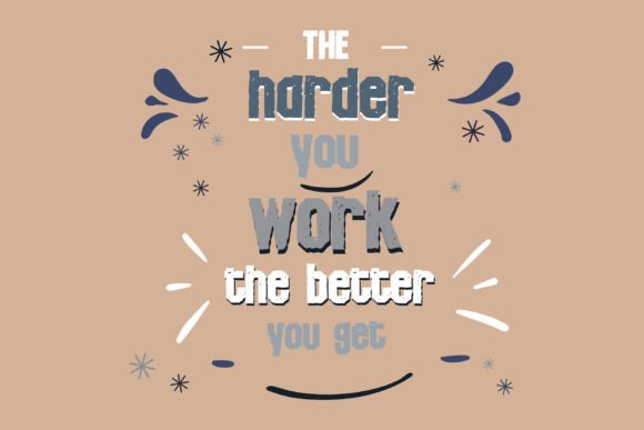 Jerky Font PNG with transparent background - Preview 2
