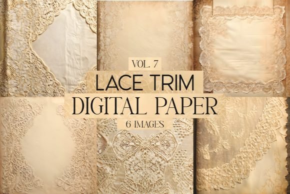 Lace Trim Junk Journal Paper Vol. 7