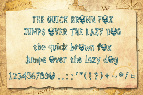Old Skull 2.0 Font PNG with transparent background - Preview 3