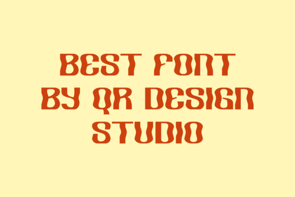 Ombak Groovy Font PNG with transparent background - Preview 2