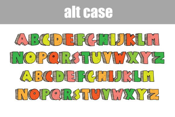 Schoodle Citrus Font PNG with transparent background - Preview 1