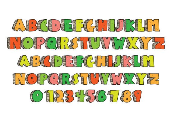 Schoodle Citrus Font PNG with transparent background - Preview 2