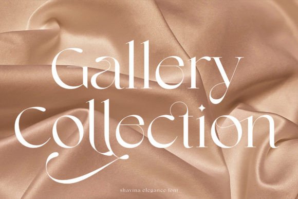 Shavina Elegance Font PNG with transparent background - Preview 5