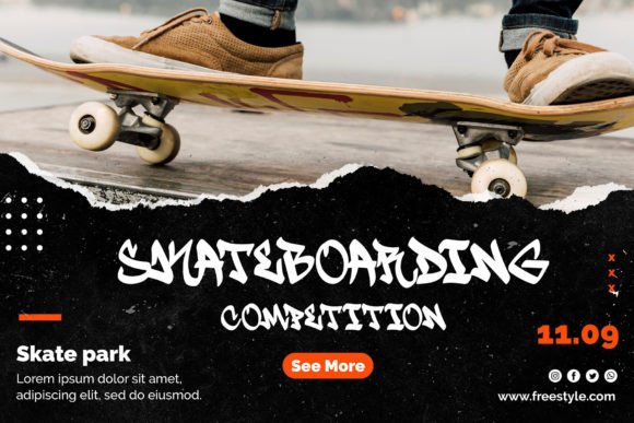Skywof Font PNG with transparent background - Preview 2