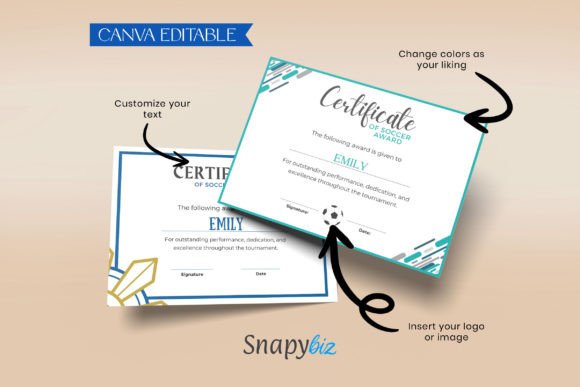 Soccer Award Certificates Templates