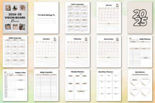 2024-2025 Vision Board Planner Graphic by KDP GRAVITY · Creative Fabrica
