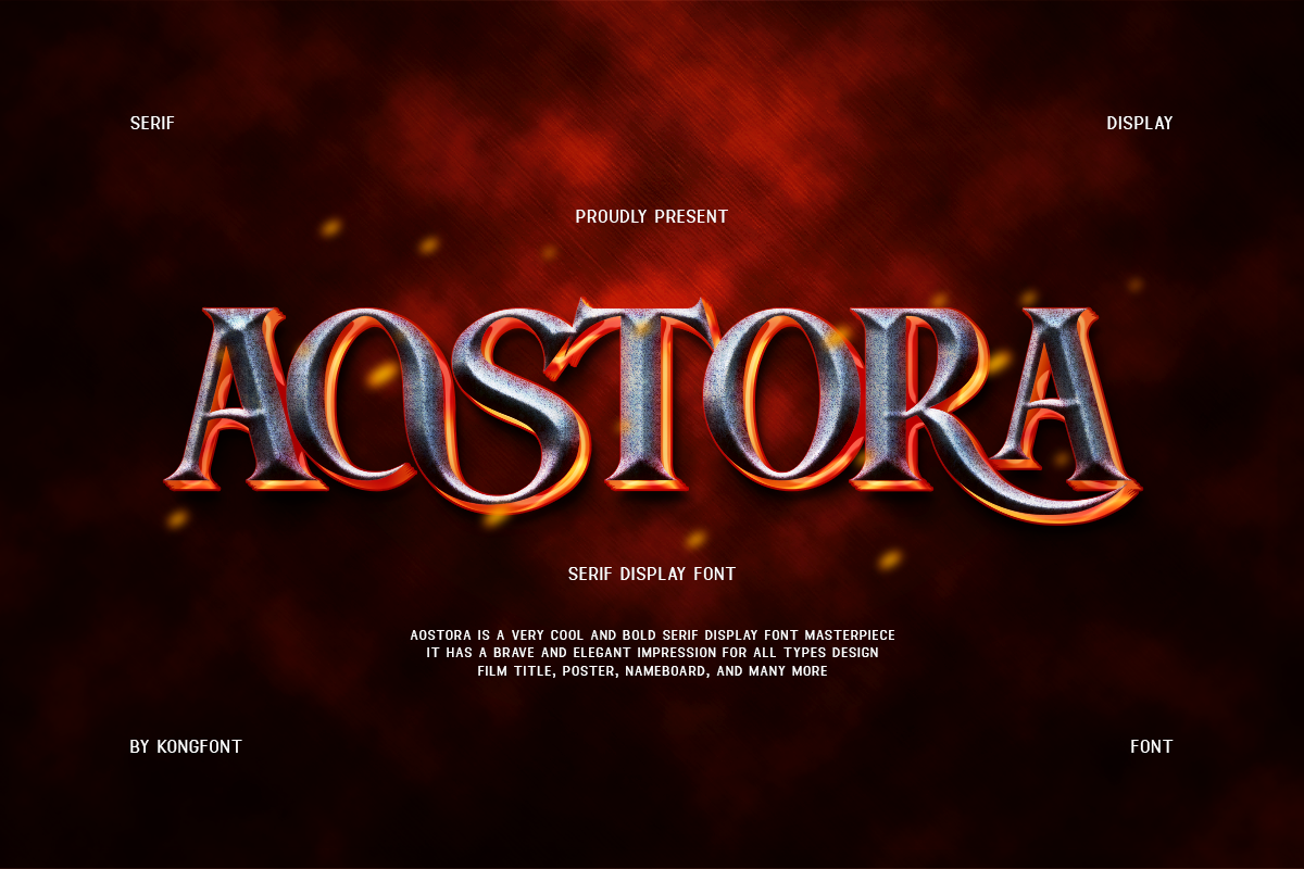 Aostora preview: refined luxury serif