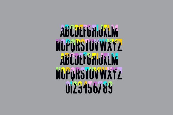 Art Party Neon Font - Preview 2