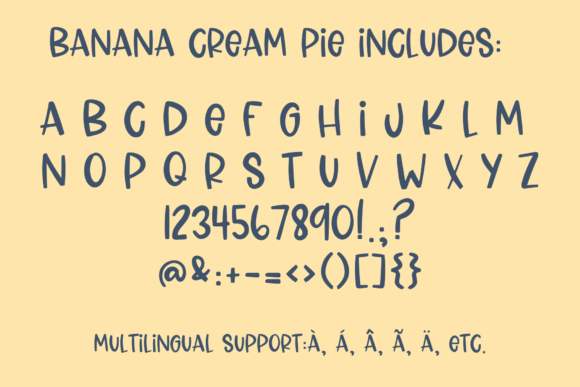 Banana Cream Pie Font - Preview 2