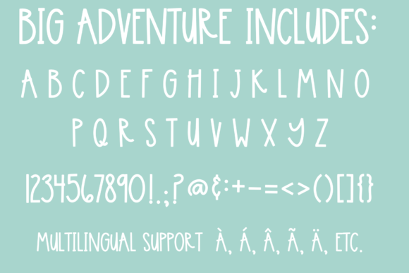 Big Adventure Font - Preview 1