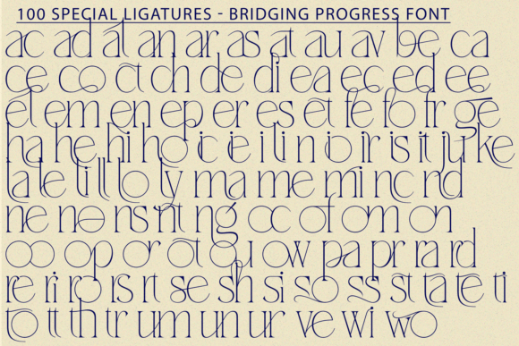 Bridging Progress Font - Preview 6