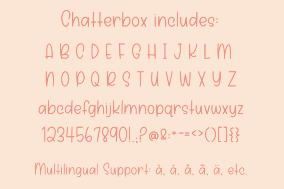 Chatterbox Font - Preview 3