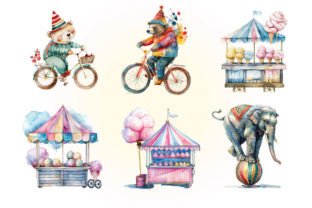 Circus Watercolor Clipart Graphic by sumim3934 · Creative Fabrica