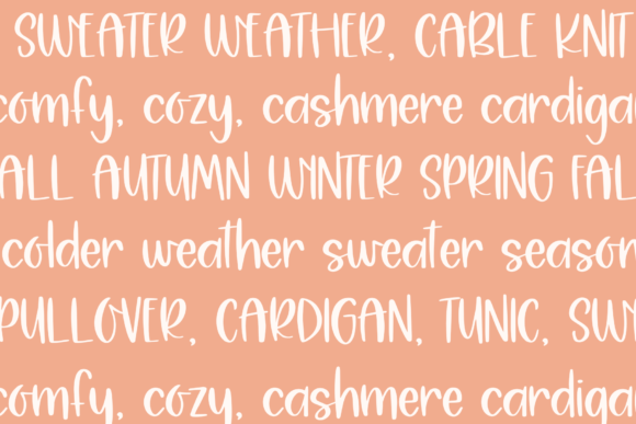 Cozy Sweater Font - Preview 4