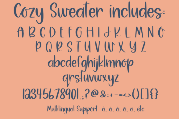 Cozy Sweater Font - Preview 6