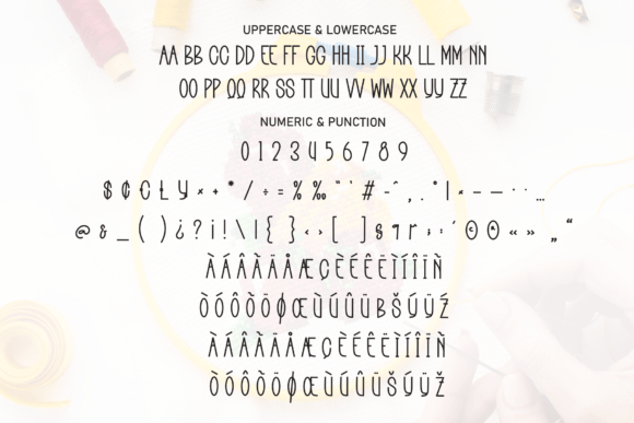 Embroidery Font - Preview 6