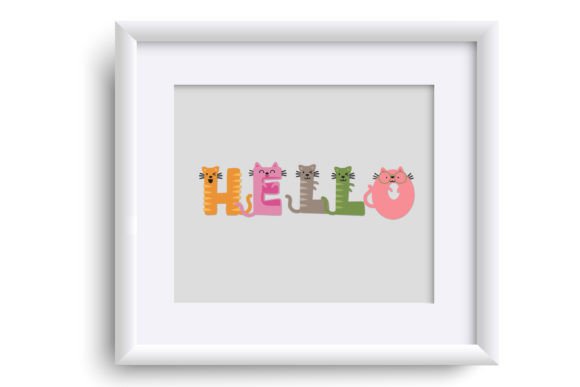 Emoticat Font PNG with transparent background - Preview 4