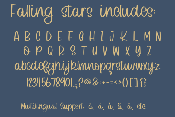 Falling Stars Font - Preview 2