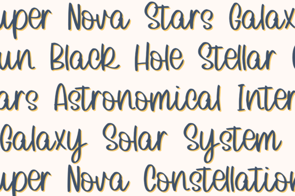 Falling Stars Font - Preview 6