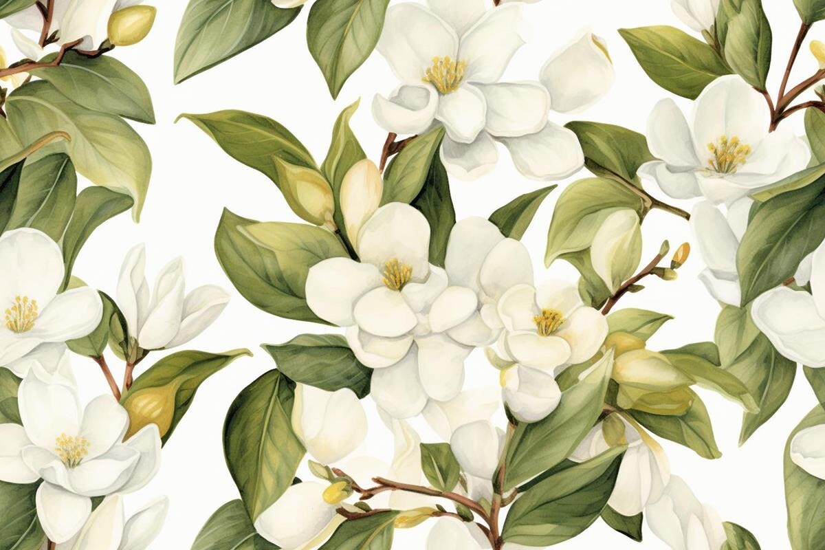 Floral Wallpaper Garden Design Graphic by Ranya Art Studio · Creative ...