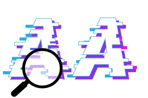Game Glitch Font PNG with transparent background - Preview 1