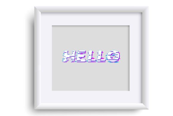 Game Glitch Font PNG with transparent background - Preview 5