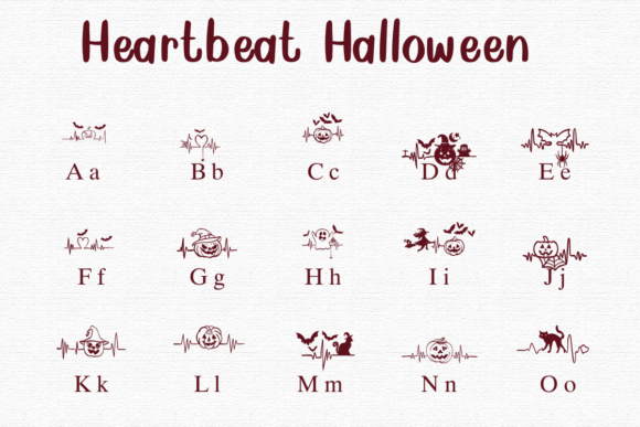 Heartbeat Halloween Font - Preview 1