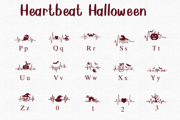Heartbeat Halloween Font - Preview 2