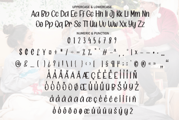Holiday Christmas Font PNG with transparent background - Preview 6
