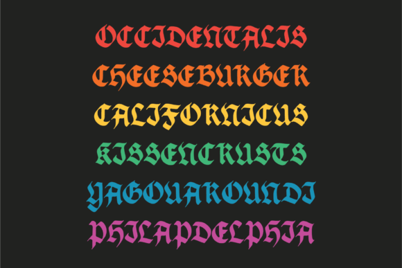 Inkspell Font PNG with transparent background - Preview 4