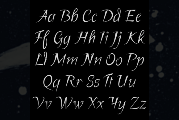 Katana Blade Font PNG with transparent background - Preview 3