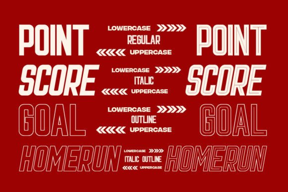 Light Sport Font PNG with transparent background - Preview 6