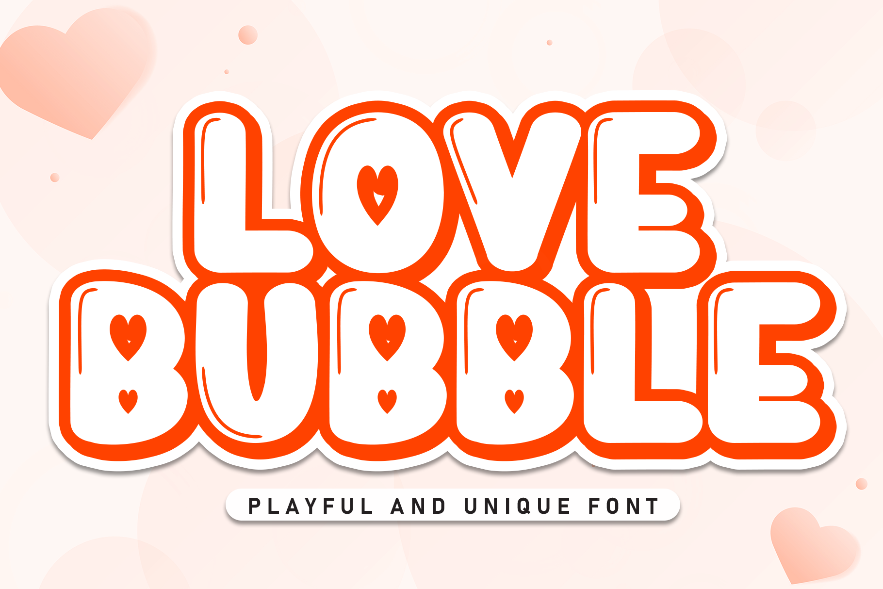 Love Bubble Font - photo 1