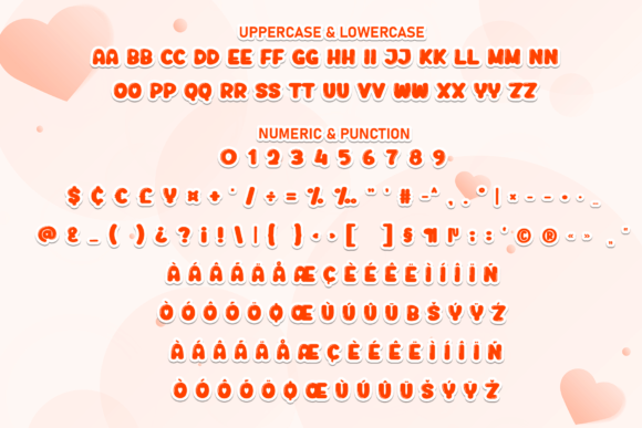 Love Bubble Font PNG with transparent background - Preview 6