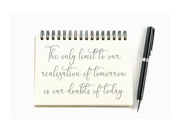 Lovely Romantic Font PNG with transparent background - Preview 2
