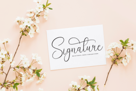 Lovely Romantic Font PNG with transparent background - Preview 4