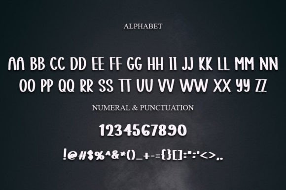 Retro Monday Font PNG with transparent background - Preview 1