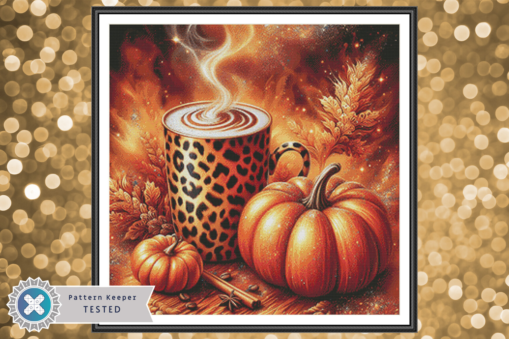 Spice Pumpkin Cross Stitch Pattern PDF