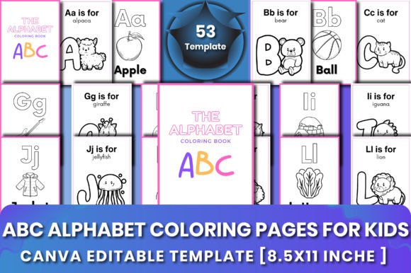 ABC Alphabet Coloring Pages for Kids