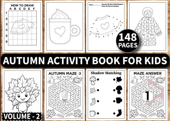 Autumn Activity Book for Kids,, Vol - 2