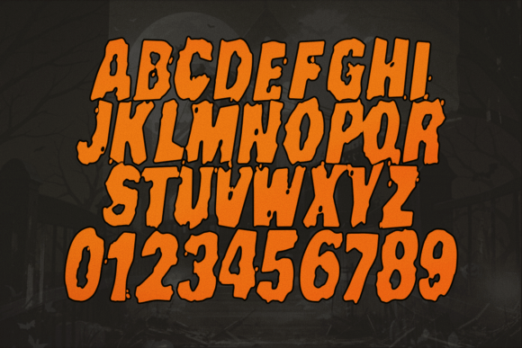 Broken Bridge Font PNG with transparent background - Preview 2