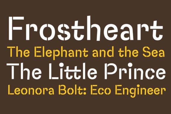Capybara Stencil Font - Preview 1