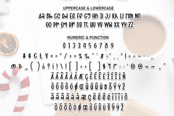 Coffee Christmas Font - Preview 6