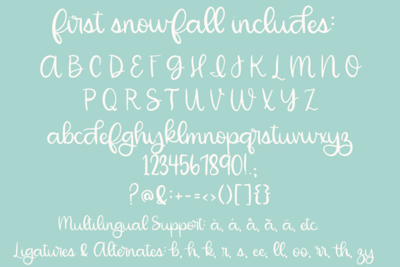 First Snowfall Font - Preview 3